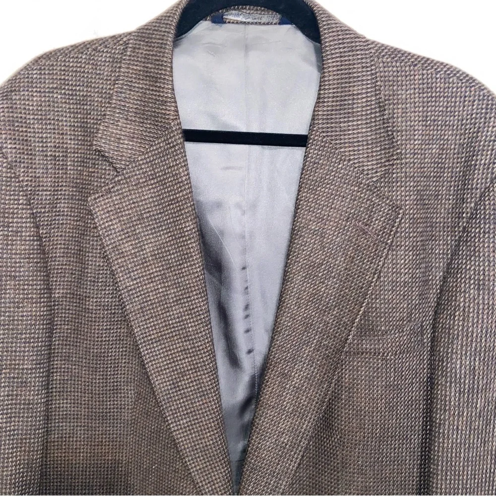 Vintage Lands End Blazer Mens 42L Wool Jacket Sport Coat Old Money USA Preppy
